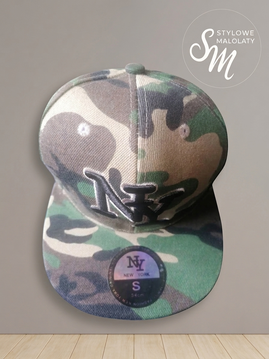 Czapka z daszkiem “New York” MORO.XS: 48-54cm. - obrazek 6
